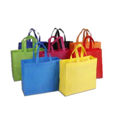 China High Quality Cheap White Handled Tote Non Woven Bag From Logo Printed Recycled Grocery Shopping for sale