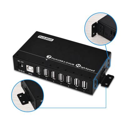 China Mobile Devices .desk Computer Sipolar A-172 7 USB 2.0 Port Hub With 36W Powered Hot Plug USB Data Hub 1A For Keyboard Mouse for sale