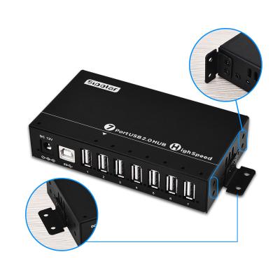 China Mobile Devices .desk Computer Sipolar a172 Desk Mounted Cabinet Mount USB Hub Powered 36Watt Port PSU Socket USB 2.0 Hub. 7 external for sale