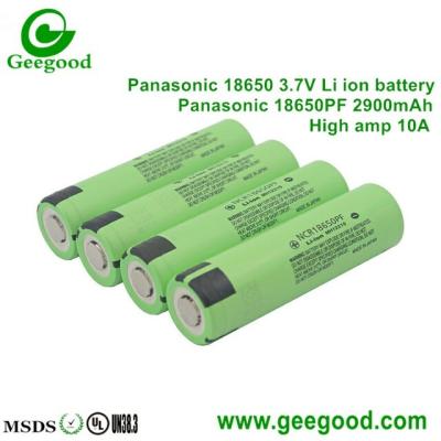 China Panasonic NCR 18650PF 2900mah 10A high power battery for  vape e-cig power tools e-scooter e-bike e-car for sale