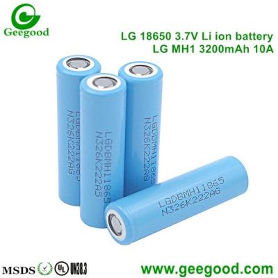 China  MH1 3200mah 10A/5C 3.7V Li-ion battery 18650  battery high capacity for sale