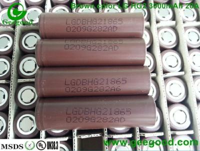 China Geniune  HG2 3000mAh 20A high capacity 18650 3.7V li-ion battery for e-cig/Vape for sale