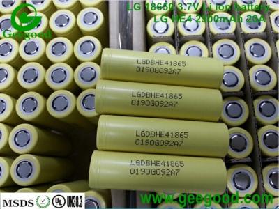 China Geniune  HE4 2500mAh 20A 18650 3.7V li-ion battery for e-cig/Vape for sale