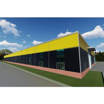 China Long Fatigue Resistance Industrial Pier Design Prefab Large Building Steel Structure Warehouse for sale