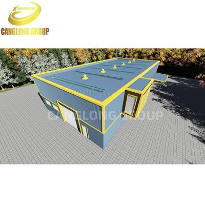 China Q345 steel workshop/warehouse prefabricated steel structure sports hall/gymnasium/basketball steel football stadium for sale