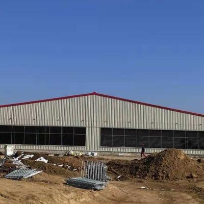 China Workshop steel frame steel pig farm structures building design prefab poultry steel pig house for sale