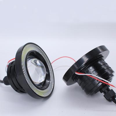 China Aluminum Angel Eyes 2.5inch 3inch 3.5inch COB 10W Fog LED Light For Car And Motorcycle for sale