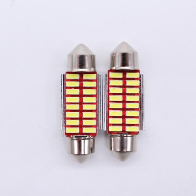 China Car LED Festoon Light 5050 SMD Interior Car LED Bulbs Dome Light Canbus DC12V LED Lamp Silicon T10-5050-6SMD 31mm 36mm 39mm 42mm for sale