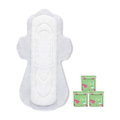 China wholesale girls super absorbent overnight lady pe menstrual period cotton sanitary napkins regular pads for sale