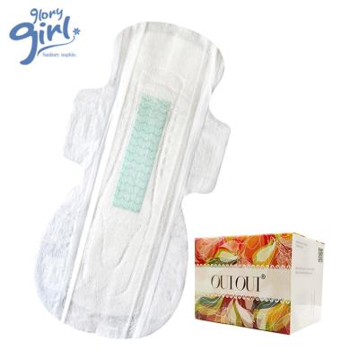 China Lady Breathable Menstrual Pad Super Absorbent Fiber Sanitary Napkin Soft Bamboo Suppliers Manufacturing for sale