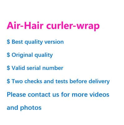 China 100% Original HS01 Aluminum Salon Air Wrap With Leather Wrap Full Accessories Case Airwraping Air Styler for sale