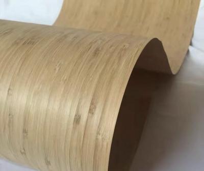 China Carbonized Side Pressed Bamboo Wood Veneer 0.3mm / 0.5mm / 0.6mm for sale