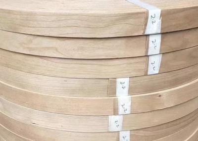 China Moderate Glossiness Cherry Veneer Edge Banding 8mm-300mm X Length 200m for sale