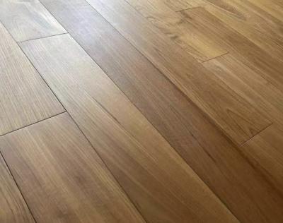 China 15mm-22mm Teak Solid Wood Flooring Hardwood Veneer Flooring Width 90mm 120mm 140mm for sale