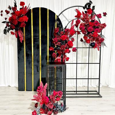 China Backdrop Wedding Decorations Large Scale Metal Arch Stainless Steel Fashionable for sale