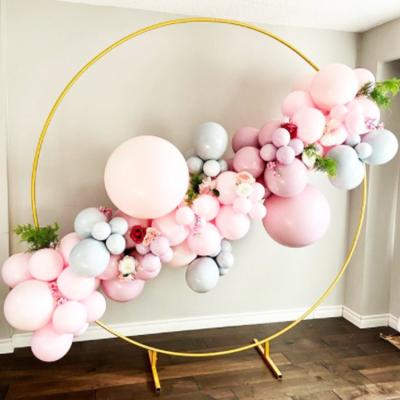 China Background 2022 wedding decorations metal arch circle circle wedding event decoration fashionable for sale