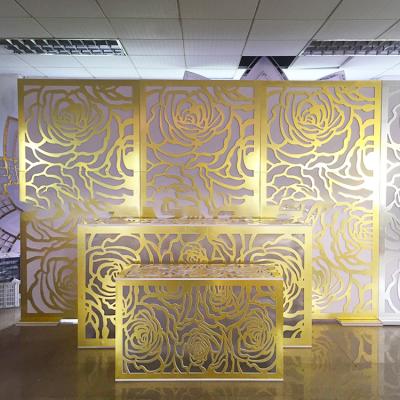 China Acrylic Wedding Wedding Decorations Event Decor Large PVC Stage Decoration Backdrop Panel Fashionable for sale