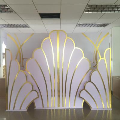 China Fashionable Wedding Decorations Event Decor Wedding Furniture 3 Pcs Set Arched Walls Backdrop Display Stand Panels for sale