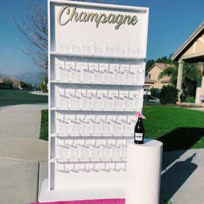 China Morden Party Decoration Stand Wall Holder Wedding Champagne Display for sale