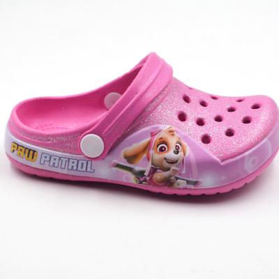 China Printed 2021 new fresh children's garden shoes fashionable cartoon dog shackles with duct holes for sale