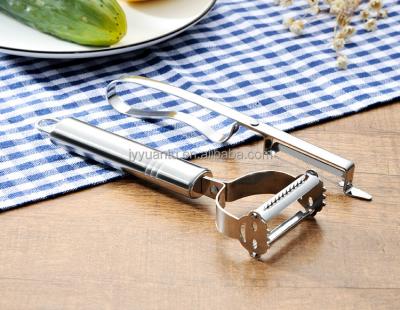 China Sustainable Carrot Vegetable Peeler Julienne Peeler Kitchen Gadgets Household Stainless Steel Fruit Potato Scalloped Multifunctional Melon for sale