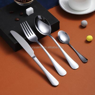 China Modern Factory Wholesale Wedding Household Party Gift Set High-Grade Stainless Steel Fork Knife Spoon Cutlery Set Tableware for sale