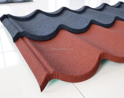 China 2018 modern new type popular stone coated metal roof tile zinc steel roof tiles for sale