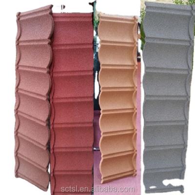 China 2021 Modern Low Price Popular Hot Selling Stone Coated Metal Roof Tile Steel Colored Roof Tiles for sale