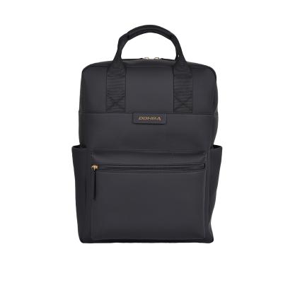 China Customized Waterproof PU Leather 15 Inch Business Laptop Backpack for sale