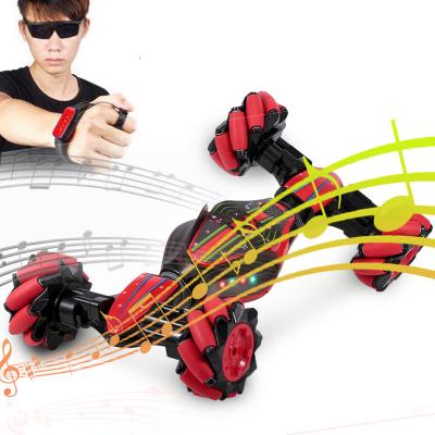 China RC Toy Car Hobby Toy With Lights Stunt Rolling Electric Hand Gesture Rising Remote Control for sale