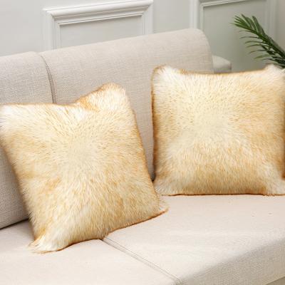 China Home Pillow Like Modern Minimalist Washable Wool Without Core Plush Cushion Rests Decor Pillow Cases Fall for sale