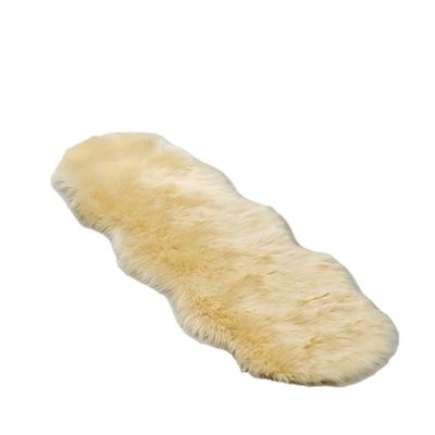 China Modern European Faux Fur Sheepskin Style Artificial Sheepskin Upholster Covers Washable Fluffy Hairy Wool Pad Seat Soft Warm Mats For Living Room for sale