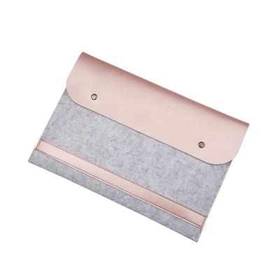 China 2021 Hot Selling Polyester Custom Design Lowest Price High Quality Felt Laptop Sleeve With Zipper Closure for sale