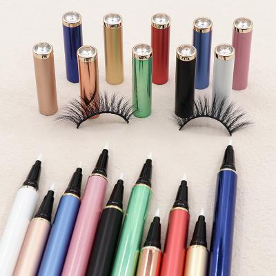 China Liquid Waterproof Non-Toxic Eyeliner Europe Vegan Metal Liner Eyelash Adhesive Supplier Private Label 2 in 1 Eyeliner Adhesive Glue for sale