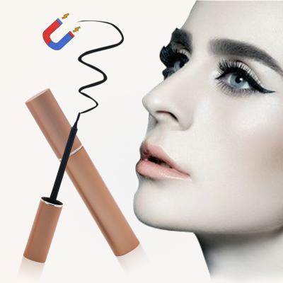 China Wholesale Quality Aqueous Waterproof No Glue Custom Logo Packing Glitter Liquid Waterproof Hypoallergenic Makeup Whips Magneitc Eyeliner for sale