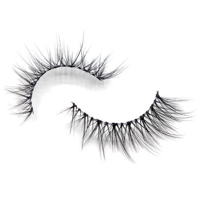 China 2022 Wholesale Handmade Strip Lashes Natural Full Strip Natural Clear Lashes With Private Label False Eyelashes Custom Package for sale