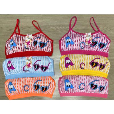 China Lovely Printing Kids Children Girls Bra QUICK DRY Breathable Bra For Teenagers for sale