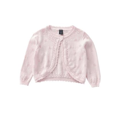 China Hotsale Autumn Winter New Children Knitted Round Neck Woolen Jacket Toddler Cute Anti-Shrink Cardigan Thin Sweater Coat For Girls for sale