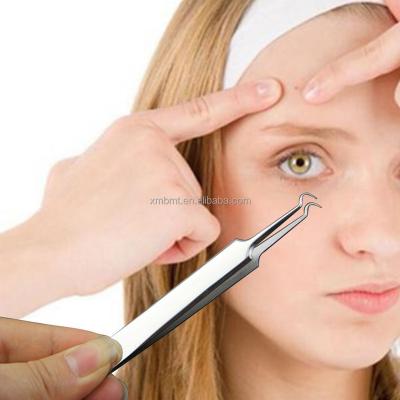 China Stainless Steel Facial Extractor Blackhead Remover Acne Tweezers for sale