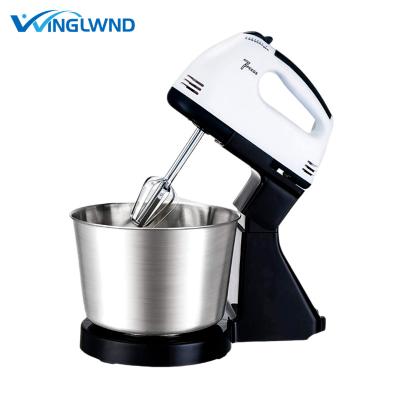 China Beater Ejector Knob Seven-speed Kitchen Baking Mini Hand Held Stand Food Mixer Cream Blender Egg Beater for sale