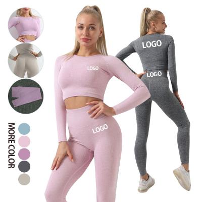 China 2022 New Workout Women's Breathable Yoga Sets Polyester Spandex Gym Wear Sports Wear For Fitness for sale