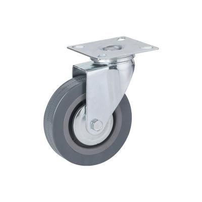 China Modern Light Duty Caster Wheel Swivel And Rigid Gray TPR Tread With PP Core for sale