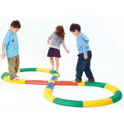 China Eco-friendly Outdoor Square Tactile Path Balance Course Kids Obstacle Sense Tactile Board for sale