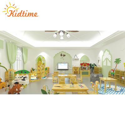 China 3-15 years kindergarten furniture wholesale wooden children day care provider furniture table for sale