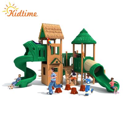 China Outdoor Playground Plastic Kids Outdoor Playground Equipment, Kids Outdoor Slide For Amusement Park for sale