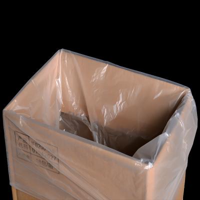 China 110*120 moisture proof flat mouth printing lining moisture proof carton liner packing low pressure pe high density polyethylene bag for sale