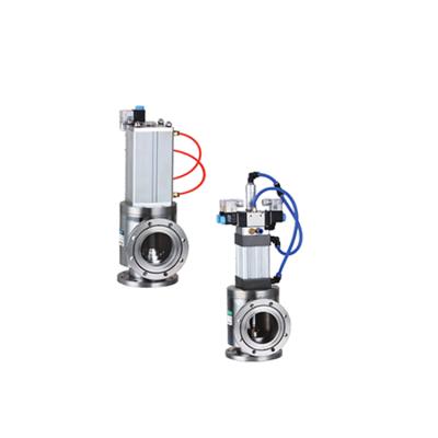 China Vacuum Application GDQ Vacuum Fin Baffle Angle Valve for Vacuum Coating and Furnace for sale