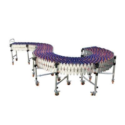 China Factory Directly Supply Oil Heavy Duty Gravity Steel Skid Wheel Telescopic Roller Conveyor Price With Low Price for sale