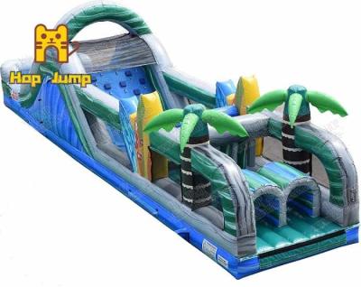 China Fun Game Inflatable Obstacle Course Party Rentals 12m 15m Anti UV for sale