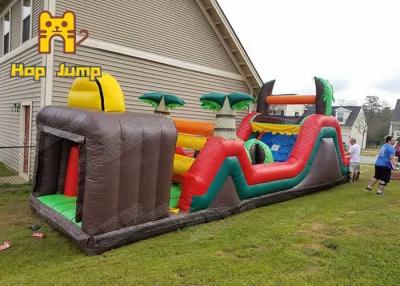 China Backyard Obstacle Course Jump House 10m 15m Fire Retardant for sale